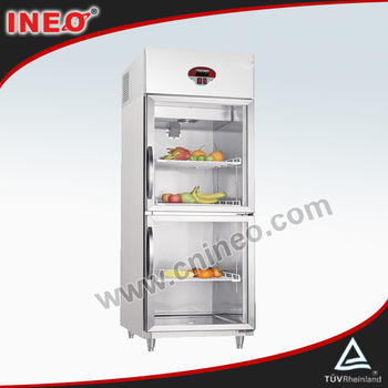 Upright Stainless Steel 2 Doors Beverage Cooler/Retail Beverage Cooler/Commercial Beverage Cooler