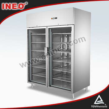 Commercial Stainless Steel 2 Glass Door Vertical Bottle Display Coolers/Commercial Drink Cooler/Soft Drink Cooler