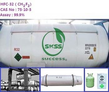 99.9% high purity R32 refrigerant gas