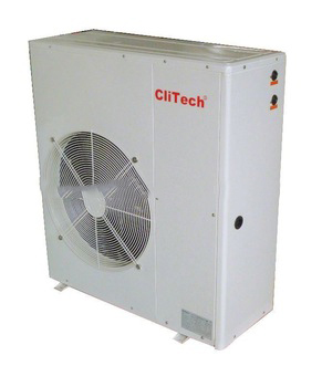 Air water heat pump of high COP