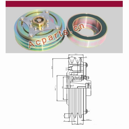<font color='red'>Electromagnetic</font> <font color='red'>Clutch</font> For Sanden Compressor