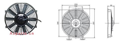 10’’ Universal Auto Fan