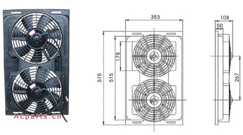 RC.550.041 auto radiator electric cooling fan, auto radiator fan