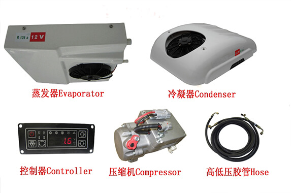 Roof Top Mounted Cooling Cargo Truck Refrigeration Cooling Units