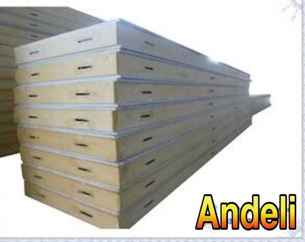 100mm Quick-freezing cold storage PU Insulated Panels for Freezer Room