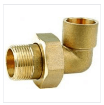 Brass Welding Pipe Elbow With Hexagonal Nut/ Pipe Elbow