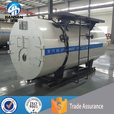 High Quality 3-Passes Fire Tube Wet Back 1500KG/HR Commercial Natural Gas Steam Boiler