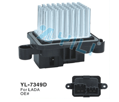 Blower motor resistor YL-7349D for Lada