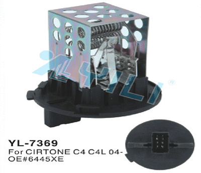 Blower motor resistor YL-7369 for Citroen C4 C4L OE# 6445XE