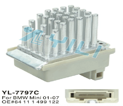 blower motor  resistor YL-7797C  For BMW Mini OE#64111499122