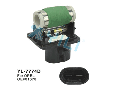 Blower motor resistor YL-7774D  For Opel   OE# 81078
