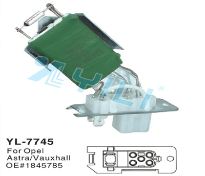 blower motor  resistor YL-7745  For Opel  OE#1845785