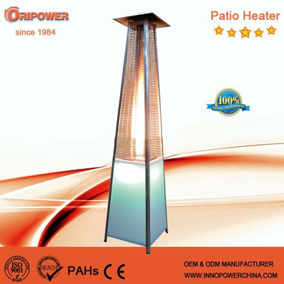 Outdoor and Garden CE Approval LED Light Real Flame Patio Heater