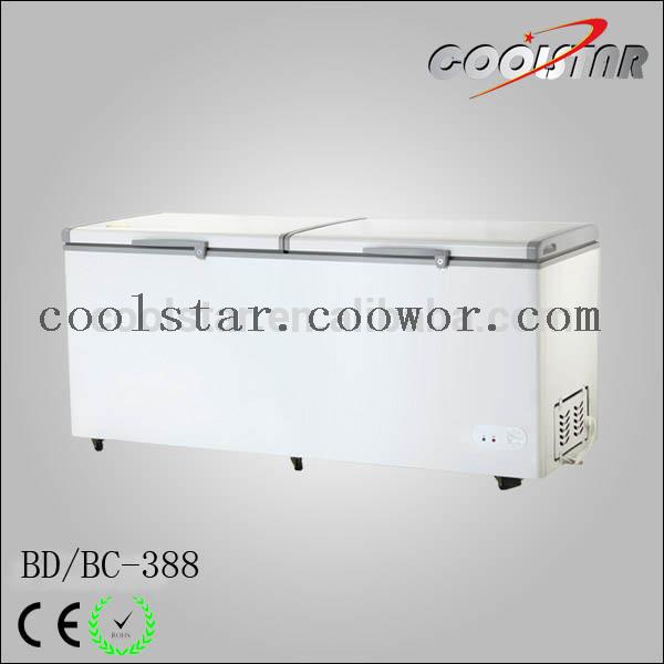 Deep top open chest type freezer