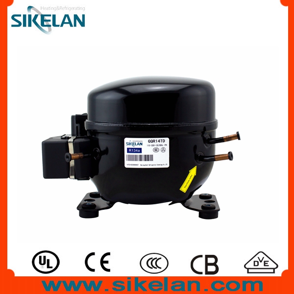 Light Commercial Refrigeration <font color='red'>Compressor</font> GQR14TD, WZ <font color='red'>series</font>, <font color='red'>R134A</font> gas, 115V, MBP, HBP, <font color='red'>1</font>/<font color='red'>2HP</font>