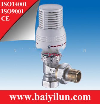 angled water flow control valve