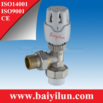 3/4 ppr pb angled thermostatic radiator valve