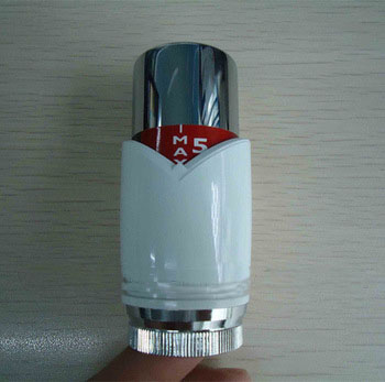 adjustable white/chrome M30 radiator valve thermostatic head