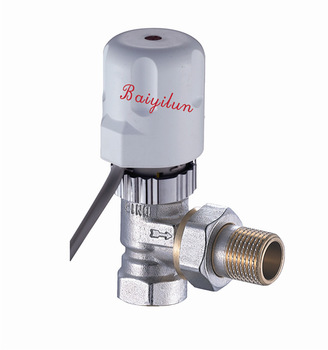 angle electric water valve for heating system