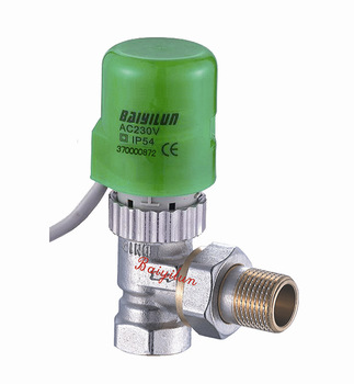 Electric actuator valve for floor heating