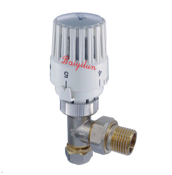 angle radiator valve with pex pipe connection