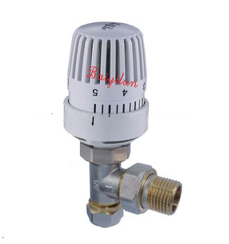 15mm angled thermostatic valve with pex pipe connection