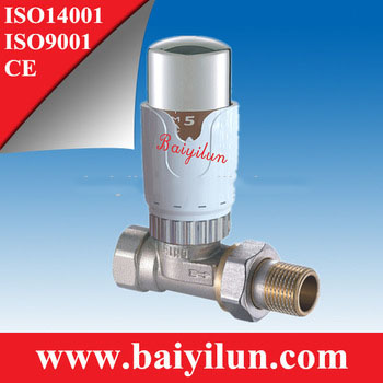 automatic liquid sensor white/chrome radiator valve