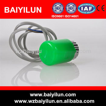 two cables floor heating wax thermostat valve actuator