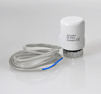 2 cables 12v floor heating actuator