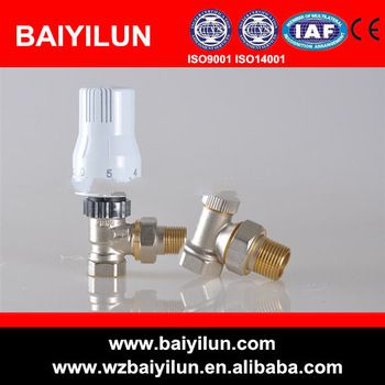 DN15 angle radiator valve with handle