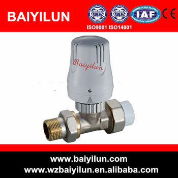 automatic brass hydraulic flow control valve for radiator