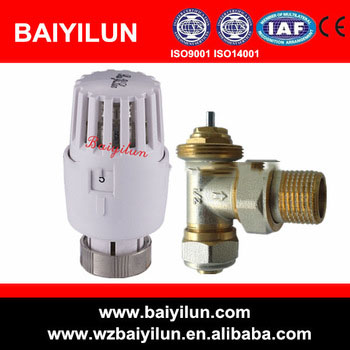15mm brass valve flow control adjustable for aluminium radiators