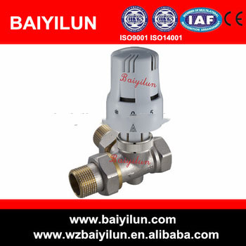 three way radiator brass valve body
