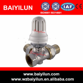 15mm brass 3 way thermostatic radiator valve