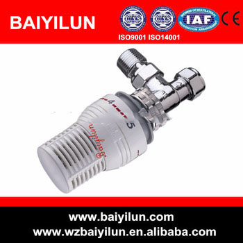 15mm angled temperature controller thermostatic radiator valve