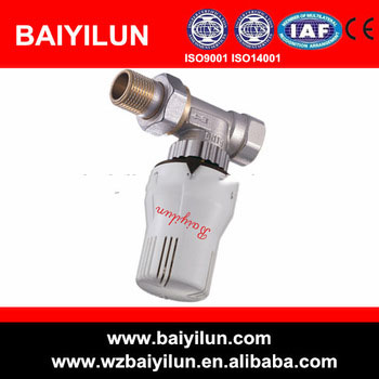 hot sale 15mm brass thermostatic head with valve