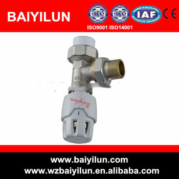 automatic angle radiator valves with pipe ppr