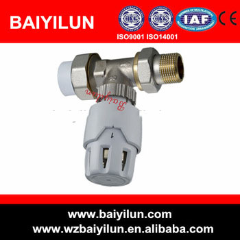 automatic straight thermostatic valves with pipe ppr