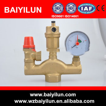 brass air vent safety valve for boiler