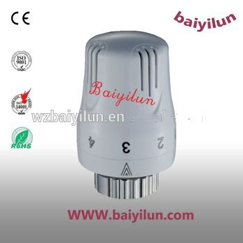Thermostatic radiator head with liquid sensor;Adjustable thermostat head with N type