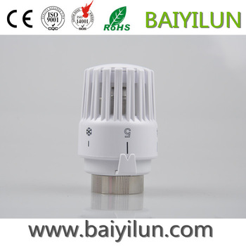 ABS thermostats head,PC alloy radiator thermostatic head with water sensor