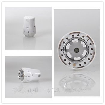 Room temperature control electric thermal head with sensor