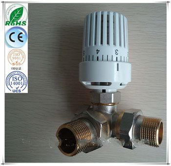 Good quality brass thermostatic radiator three way valve, 3/4 ...