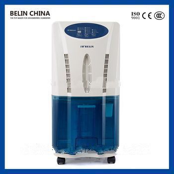 Low noise easy to operate air purifier closet dehumidifier with wheel