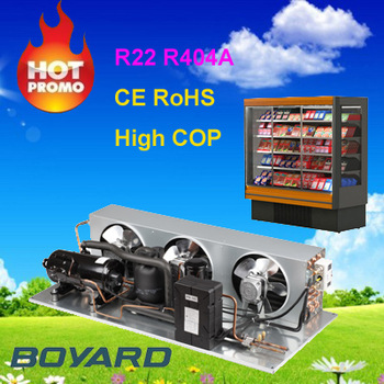 cooling refrigeration unit for cargo van with hvac horizontal refrigeration compressor