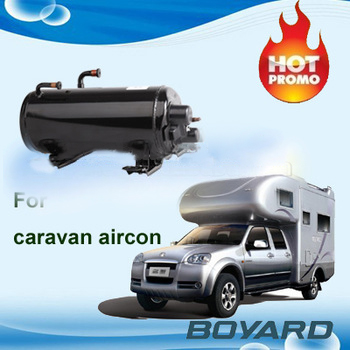 CE RoHS R22 hermetic Horizontal rotary compressor for mini conditioned air portable for car