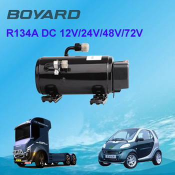 12 volt dc klima kits R134A dc 12v/24v/72v/320v compresseur frigorifique for 12 volt dc air conditioner of highway-capable EV