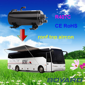 R407C kompressor PH41VTJT 220-240V Hermetic Horizontal rotary bus air conditioning compressor
