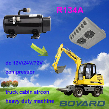 12 volt rv air conditioner in truck cab with boyard bldc rotary compressor