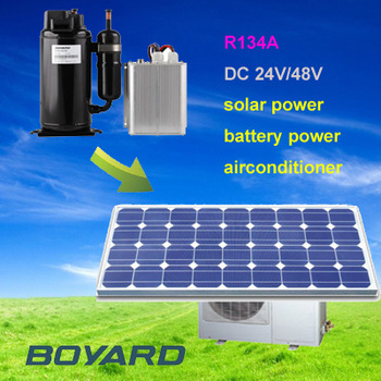DC 48v solar power air conditioner for travel aircon air conditioner for truck sleeper bus solar power